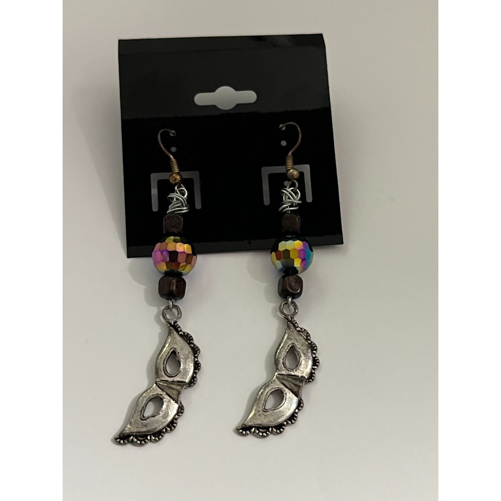 Handmade masquerade beaded earrings‎ jewelry bohemian pierced ears New party
